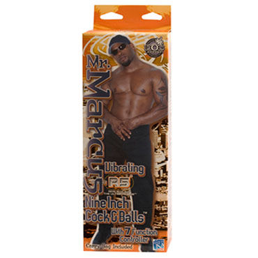 Doc Johnson Mr. Marcus Vibrating - Реалистичный вибратор на присоске - купить в секс шопе Doc Johnson Mr. Marcus Vibrating - Реалистичный вибратор на присоске - купить в секс шопе