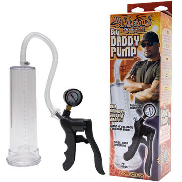 Doc Johnson Big Daddy Pump, Помпа с манометром для мужчин Doc Johnson Big Daddy Pump, Помпа с манометром для мужчин