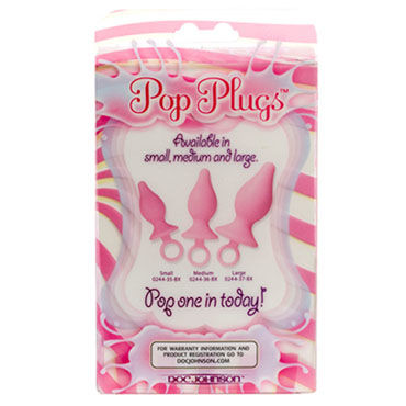 Doc Johnson Large Pop Plugs, Анальная пробка с удобным кольцом и другие товары Doc Johnson с фото Doc Johnson Large Pop Plugs, Анальная пробка с удобным кольцом и другие товары Doc Johnson с фото