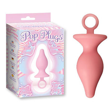 Doc Johnson Large Pop Plugs, Анальная пробка с удобным кольцом Doc Johnson Large Pop Plugs, Анальная пробка с удобным кольцом