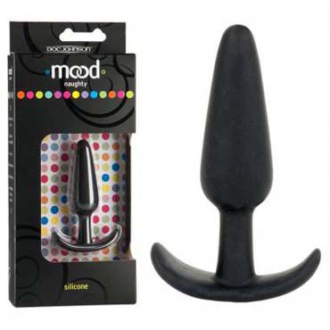 Doc Johnson Mood Naughty 7,5 см, черный, Анальная пробка Doc Johnson Mood Naughty 7,5 см, черный, Анальная пробка