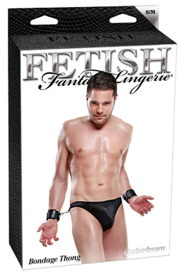 Fetish Fantasy Bondage Thong - Костюм раба, стринги и фиксаторы для рук - купить в секс шопе Fetish Fantasy Bondage Thong - Костюм раба, стринги и фиксаторы для рук - купить в секс шопе