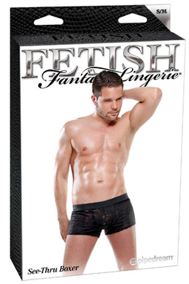 Fetish Fantasy See-Thru Boxer - Ажурные, с эластичным поясом - купить в секс шопе Fetish Fantasy See-Thru Boxer - Ажурные, с эластичным поясом - купить в секс шопе
