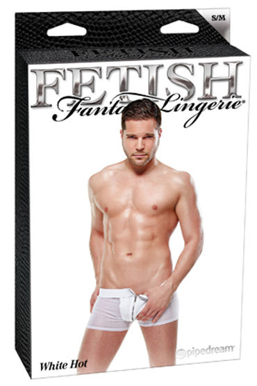 Fetish Fantasy White Hot - Боксеры на молнии спереди и сзади - купить в секс шопе Fetish Fantasy White Hot - Боксеры на молнии спереди и сзади - купить в секс шопе