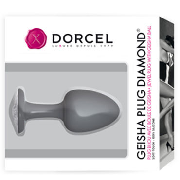 Marc Dorcel Geisha Plug Diamond, Анальная пробка с белым кристаллом Marc Dorcel Geisha Plug Diamond, Анальная пробка с белым кристаллом