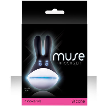 NS Novelties Muse, черный, Забавный клиторальный стимулятор NS Novelties Muse, черный, Забавный клиторальный стимулятор
