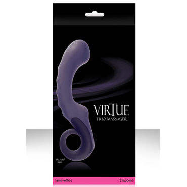 NS Novelties Virtue Trio, баклажановый, Водонепроницаемый стильный вибратор NS Novelties Virtue Trio, баклажановый, Водонепроницаемый стильный вибратор