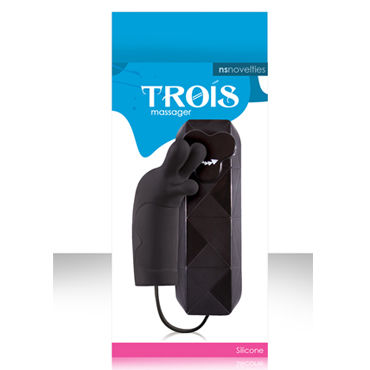 NS Novelties Trois, черный, Стильный клиторальный вибратор NS Novelties Trois, черный, Стильный клиторальный вибратор