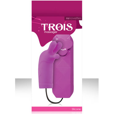 NS Novelties Trois, фиолетовый, Стильный клиторальный вибратор NS Novelties Trois, фиолетовый, Стильный клиторальный вибратор