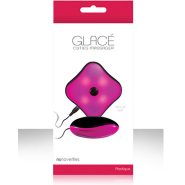 NS Novelties Glace Cuties, розовый, Виброяйцо со светящимся пультом NS Novelties Glace Cuties, розовый, Виброяйцо со светящимся пультом