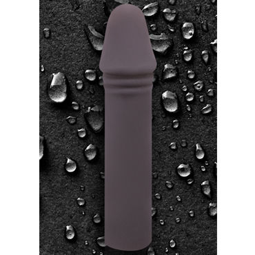 NS Novelties Chic 7, серый - Фаллоимитатор с бархатистым покрытием - купить в секс шопе NS Novelties Chic 7, серый - Фаллоимитатор с бархатистым покрытием - купить в секс шопе