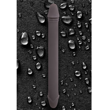 NS Novelties Esprit 14, серый - Литой двухсторонний фаллоимитатор - купить в секс шопе NS Novelties Esprit 14, серый - Литой двухсторонний фаллоимитатор - купить в секс шопе