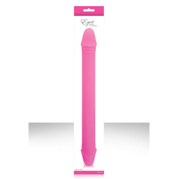 NS Novelties Esprit 14, розовый, Литой двухсторонний фаллоимитатор NS Novelties Esprit 14, розовый, Литой двухсторонний фаллоимитатор
