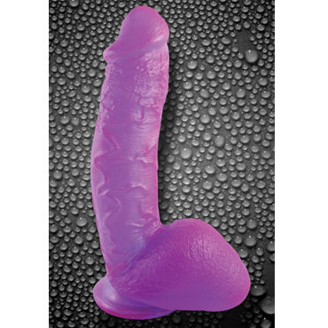 NS Novelties Gelee Mr Big 10, фиолетовый - Литой фаллоимитатор-реалистик на присоске - купить в секс шопе NS Novelties Gelee Mr Big 10, фиолетовый - Литой фаллоимитатор-реалистик на присоске - купить в секс шопе