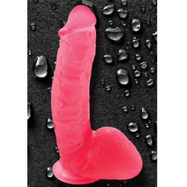NS Novelties Gelee Mr Big 10, красный - Литой фаллоимитатор-реалистик на присоске - купить в секс шопе NS Novelties Gelee Mr Big 10, красный - Литой фаллоимитатор-реалистик на присоске - купить в секс шопе