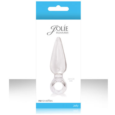 NS Novelties Jolie, прозрачный, Анальная пробка среднего размера NS Novelties Jolie, прозрачный, Анальная пробка среднего размера