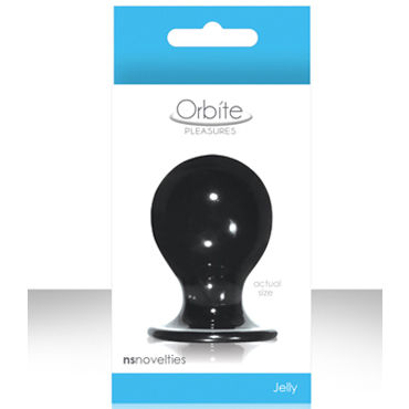 NS Novelties Orbite, серый, Анальная пробка на присоске, большая NS Novelties Orbite, серый, Анальная пробка на присоске, большая