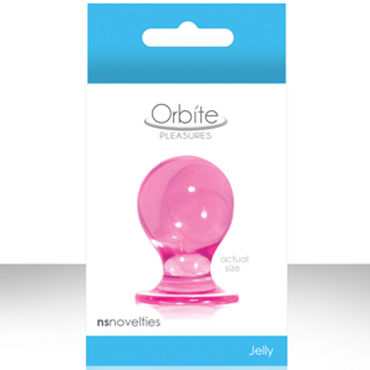 NS Novelties Orbite, розовый, Анальная пробка на присоске, большая NS Novelties Orbite, розовый, Анальная пробка на присоске, большая
