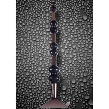 NS Novelties Aspire Pleasure Beads, серый - Анальная елочка с присоской, для новичков - купить в секс шопе NS Novelties Aspire Pleasure Beads, серый - Анальная елочка с присоской, для новичков - купить в секс шопе