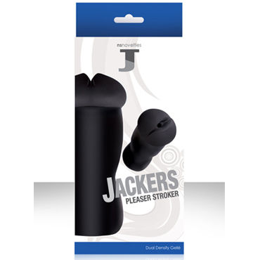 NS Novelties Jackers Pleaser Stroker, черный - Мастурбатор с реалистичным рельефом - купить в секс шопе NS Novelties Jackers Pleaser Stroker, черный - Мастурбатор с реалистичным рельефом - купить в секс шопе