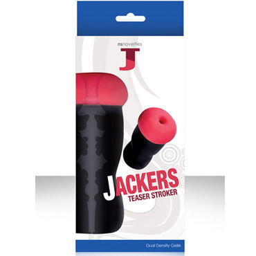 NS Novelties Jackers Teaser, красный, Мастурбатор с реалистичным рельефом NS Novelties Jackers Teaser, красный, Мастурбатор с реалистичным рельефом