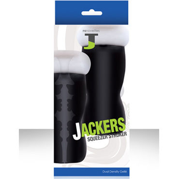 NS Novelties Jackers Squeezer, белый, Мастурбатор с реалистичным рельефом NS Novelties Jackers Squeezer, белый, Мастурбатор с реалистичным рельефом