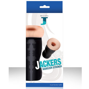 NS Novelties Jackers Squeezer, телесный, Мастурбатор с реалистичным рельефом NS Novelties Jackers Squeezer, телесный, Мастурбатор с реалистичным рельефом
