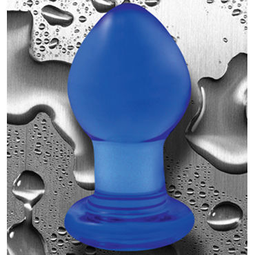 NS Novelties Crystal Plug, голубой - Анальная пробка из стекла, маленькая - купить в секс шопе NS Novelties Crystal Plug, голубой - Анальная пробка из стекла, маленькая - купить в секс шопе