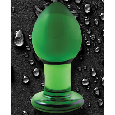 NS Novelties Crystal Plug, зеленый - Анальная пробка из стекла, средняя - купить в секс шопе NS Novelties Crystal Plug, зеленый - Анальная пробка из стекла, средняя - купить в секс шопе