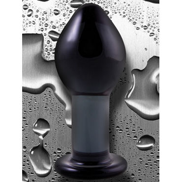 NS Novelties Crystal Plug, серый - Анальная пробка из стекла, большая - купить в секс шопе NS Novelties Crystal Plug, серый - Анальная пробка из стекла, большая - купить в секс шопе