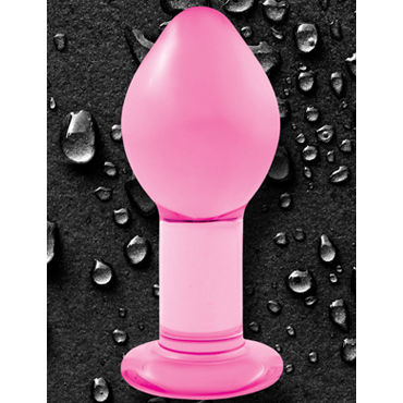 NS Novelties Crystal Plug, розовый - Анальная пробка из стекла, большая - купить в секс шопе NS Novelties Crystal Plug, розовый - Анальная пробка из стекла, большая - купить в секс шопе