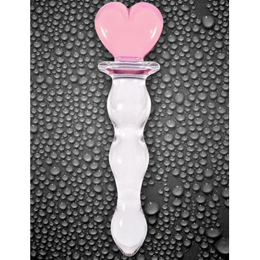 NS Novelties Crystal Heart Of Glass, розовый - Анальный стимулятор с рукояткой в виде сердечка - купить в секс шопе NS Novelties Crystal Heart Of Glass, розовый - Анальный стимулятор с рукояткой в виде сердечка - купить в секс шопе