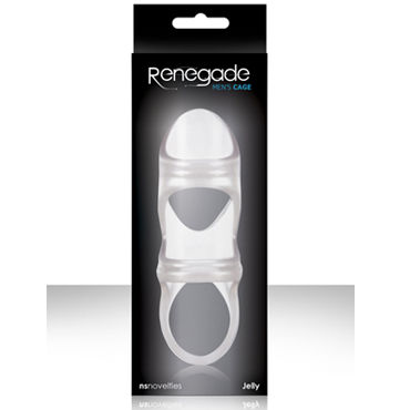 NS Novelties Renegade Power Cage, прозрачный, Насадка с петлей на пенис NS Novelties Renegade Power Cage, прозрачный, Насадка с петлей на пенис