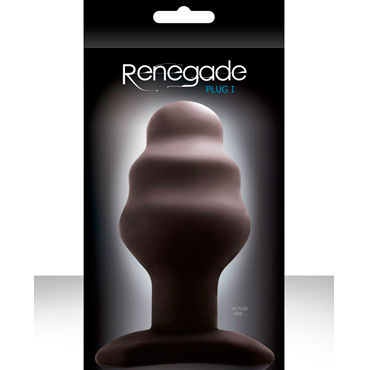 NS Novelties анальная пробка Renegade - Plug 1 XL черная, С волнистой поверхностью NS Novelties анальная пробка Renegade - Plug 1 XL черная, С волнистой поверхностью