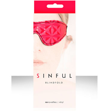 NS Novelties маска на глаза Sinful Blindfold, Закрытая с рисунком NS Novelties маска на глаза Sinful Blindfold, Закрытая с рисунком