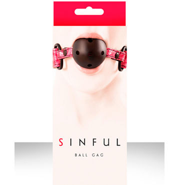 NS Novelties кляп Sinful Ball Gag, С шариком NS Novelties кляп Sinful Ball Gag, С шариком