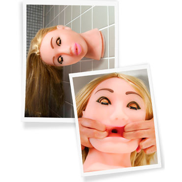 Pipedream Fuck My Face Blonde - Реалистичная голова-мастурбатор - купить в секс шопе Pipedream Fuck My Face Blonde - Реалистичная голова-мастурбатор - купить в секс шопе