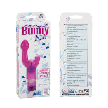 California Exotic The Original Bunny Kiss, розовый - Вибратор с клиторальным стимулятором - купить в секс шопе California Exotic The Original Bunny Kiss, розовый - Вибратор с клиторальным стимулятором - купить в секс шопе