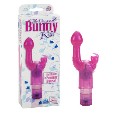 California Exotic The Original Bunny Kiss, розовый, Вибратор с клиторальным стимулятором California Exotic The Original Bunny Kiss, розовый, Вибратор с клиторальным стимулятором