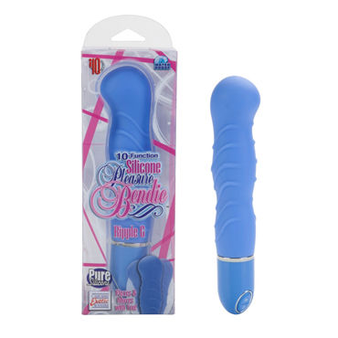 California Exotic Pleasure Bendie Ripple G, голубой, Вибростимулятор с воздействием на точку G California Exotic Pleasure Bendie Ripple G, голубой, Вибростимулятор с воздействием на точку G