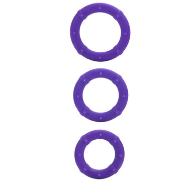 California Exotic Posh Silicone Love Rings, фиолетовый - фото, отзывы California Exotic Posh Silicone Love Rings, фиолетовый - фото, отзывы