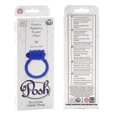 California Exotic Posh Silicone Vibro Rings, фиолетовый - Эрекционное кольцо с виброэлементом - купить в секс шопе California Exotic Posh Silicone Vibro Rings, фиолетовый - Эрекционное кольцо с виброэлементом - купить в секс шопе