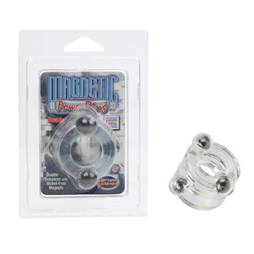 California Exotic Magnetic Power Rings, прозрачный, Двойное эрекционное кольцо California Exotic Magnetic Power Rings, прозрачный, Двойное эрекционное кольцо
