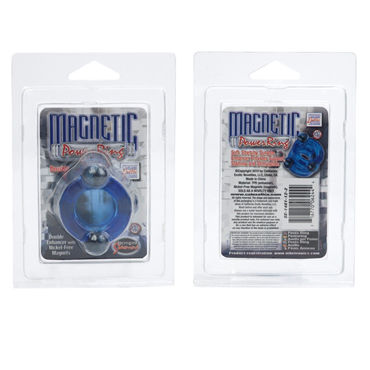 California Exotic Magnetic Power Rings, синий - Двойное эрекционное кольцо - купить в секс шопе California Exotic Magnetic Power Rings, синий - Двойное эрекционное кольцо - купить в секс шопе