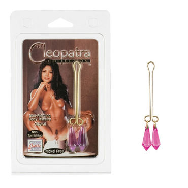 California Exotic Cleopatra Collection Crystals, розовый, Зажимы для половых губ California Exotic Cleopatra Collection Crystals, розовый, Зажимы для половых губ