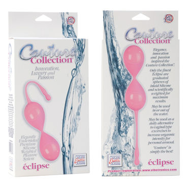 California Exotic Couture Collection Eclipses, розовые - Вагинальные шарики оригинальной формы - купить в секс шопе California Exotic Couture Collection Eclipses, розовые - Вагинальные шарики оригинальной формы - купить в секс шопе