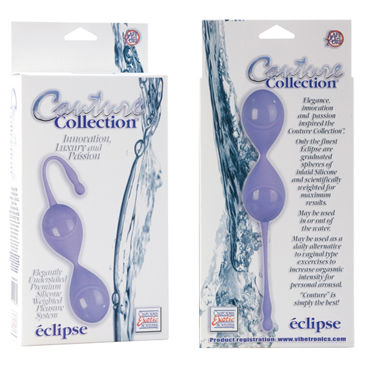 California Exotic Couture Collection Eclipses, фиолетовые - Вагинальные шарики оригинальной формы - купить в секс шопе California Exotic Couture Collection Eclipses, фиолетовые - Вагинальные шарики оригинальной формы - купить в секс шопе