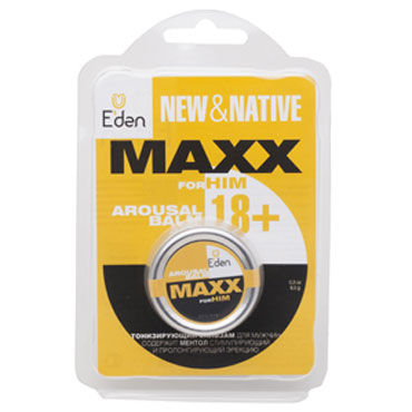 Eden Maxx, 8,5мл, Возбуждающий бальзам для мужчин Eden Maxx, 8,5мл, Возбуждающий бальзам для мужчин