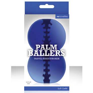NS Novelties Palm Ballers, синий, Супер мягкий мастурбатор NS Novelties Palm Ballers, синий, Супер мягкий мастурбатор