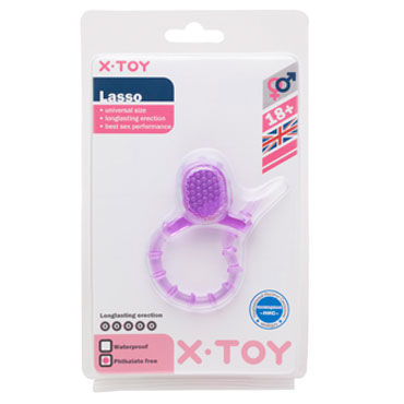 X-Toy Lasso, фиолетовая - Утяжка на пенис - купить в секс шопе X-Toy Lasso, фиолетовая - Утяжка на пенис - купить в секс шопе